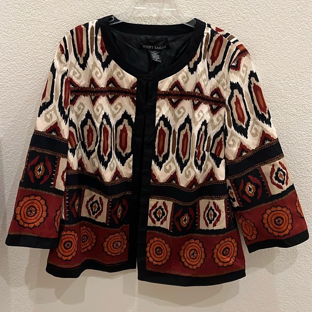 SCOTT TAYLOR MULTICOLOR JACKET SZ 1X